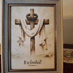 Load image into Gallery viewer, It Is Finished – 3D Cross Artwork
