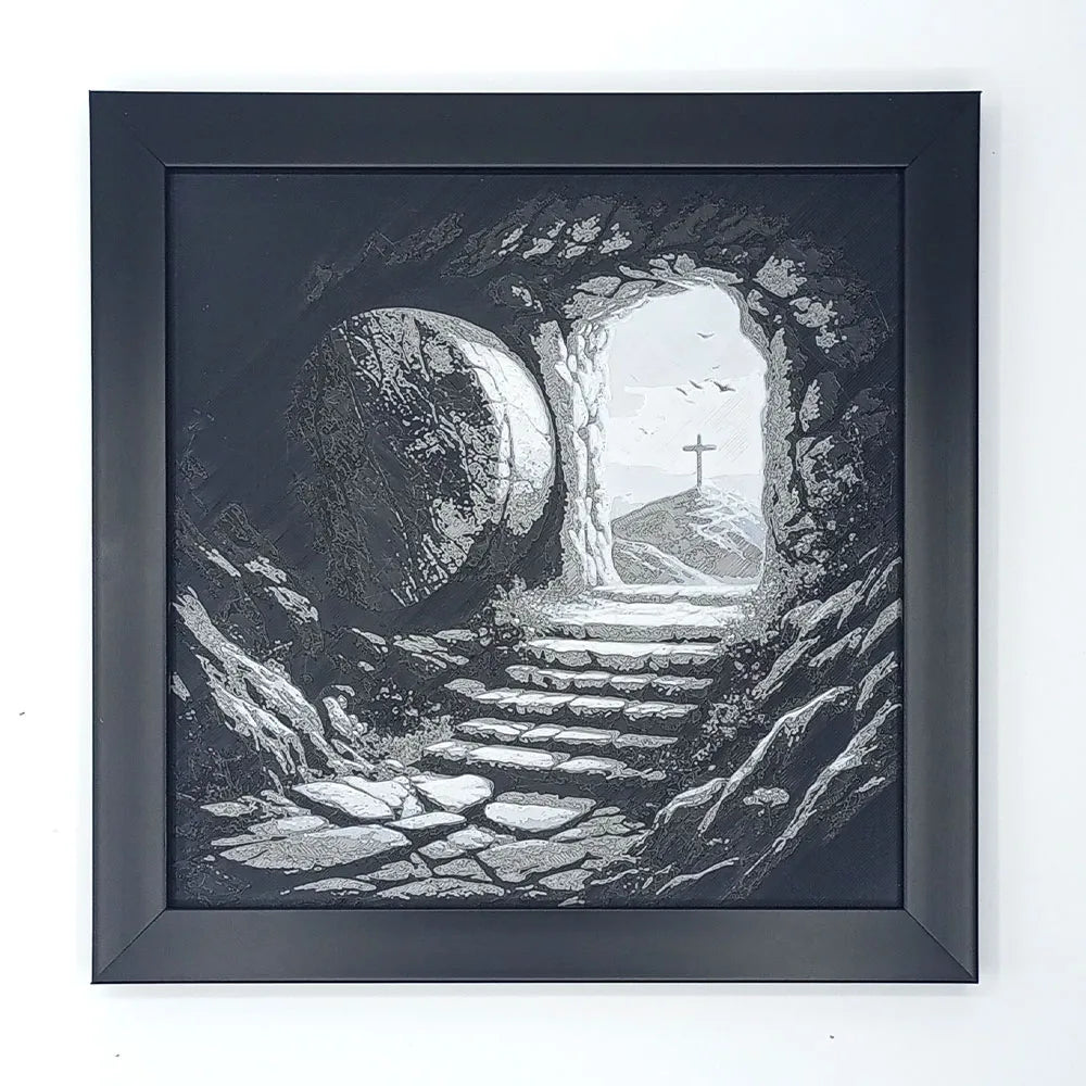 He Is Risen – Realistic 3D Empty Tomb Artwork