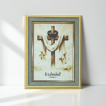 Load image into Gallery viewer, It Is Finished – 3D Cross Artwork

